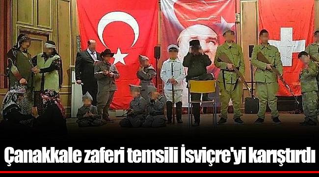 Çanakkale zaferi temsili İsviçre'yi karıştırdı