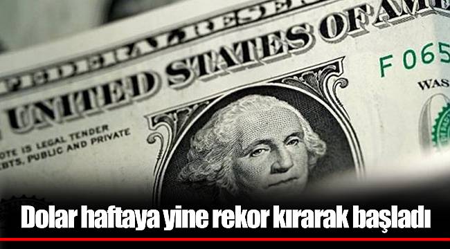 Dolar haftaya yine rekor kırarak başladı
