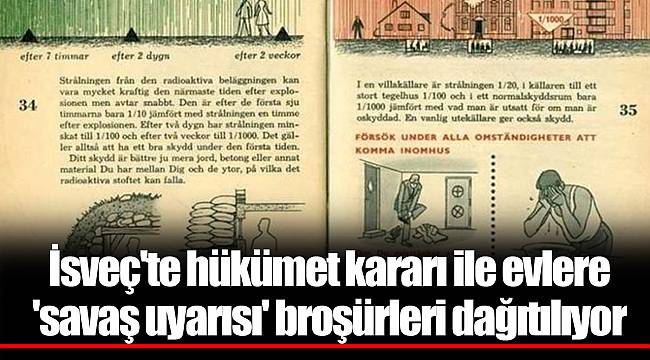 İsveç'te hükümet kararı ile evlere 'savaş uyarısı' broşürleri dağıtılıyor