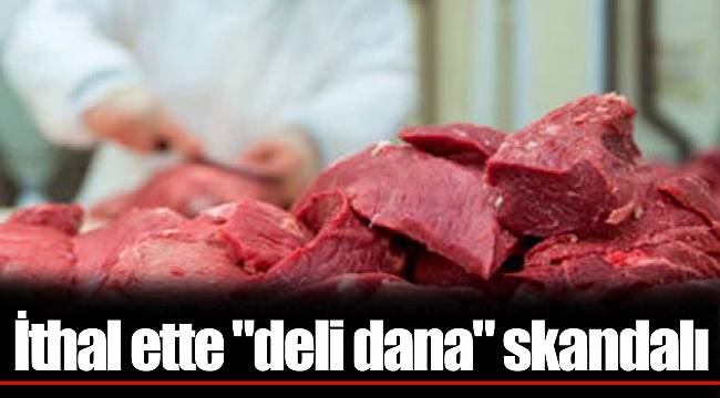 İthal ette "deli dana" skandalı