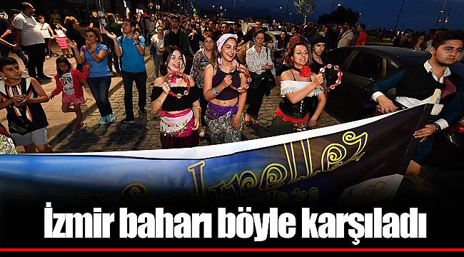 İzmir baharı böyle karşıladı