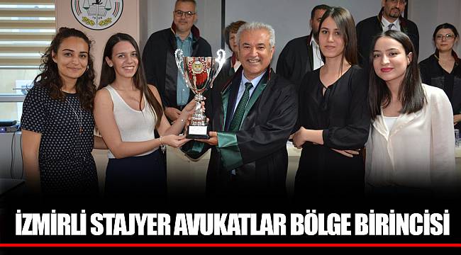İZMİRLİ STAJYER AVUKATLAR BÖLGE BİRİNCİSİ