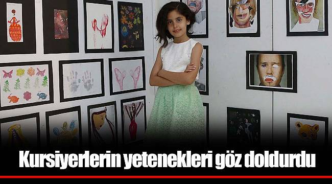 Kursiyerlerin yetenekleri göz doldurdu