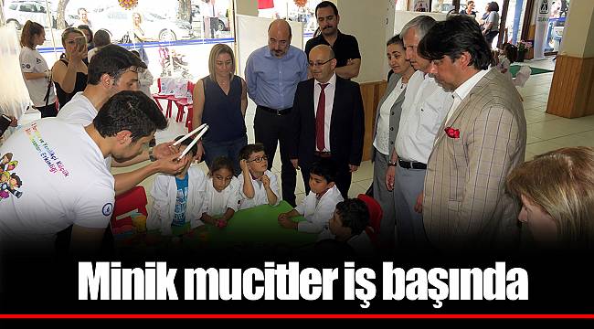 Minik mucitler iş başında