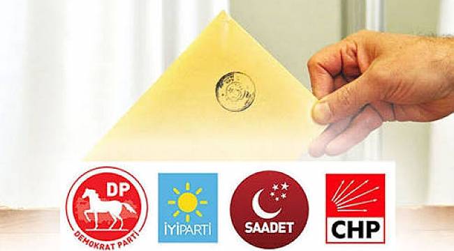 Muhalefetin dörtlü ittifak protokolü YSK'ya verildi!
