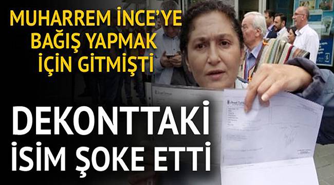 Muharrem İnce için gitti, Recep Tayyip Erdoğan'a bağış yaptı