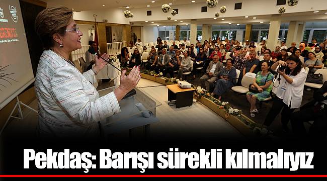 Pekdaş: Barışı sürekli kılmalıyız