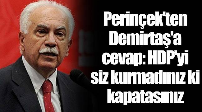 Perinçek'ten Demirtaş'a cevap: HDP'yi siz kurmadınız ki kapatasınız