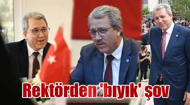 Rektörden 'bıyık' şov