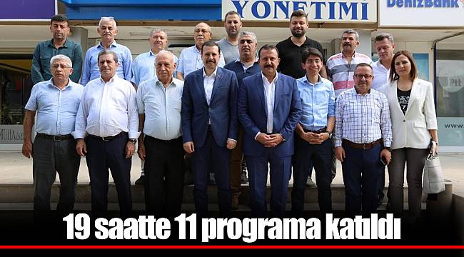 19 saatte 11 programa katıldı