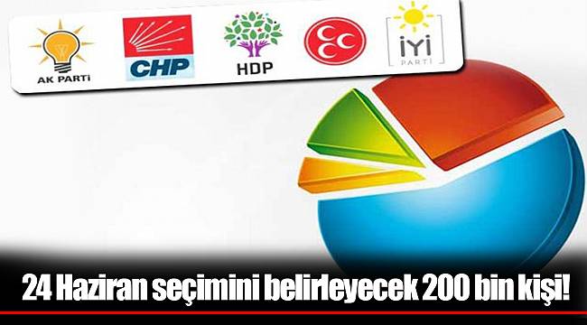 24 Haziran seçimini belirleyecek 200 bin kişi!