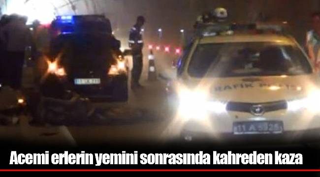 Acemi erlerin yemini sonrasında kahreden kaza