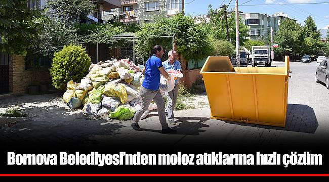 Bornova Belediyesi’nden moloz atıklarına hızlı çözüm