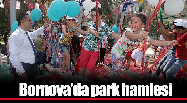 Bornova’da park hamlesi