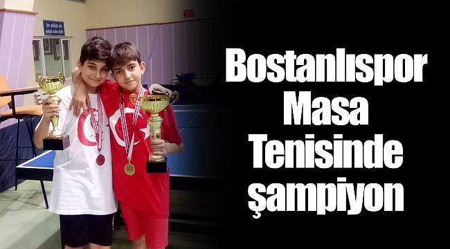 Bostanlıspor Masa Tenisinde şampiyon