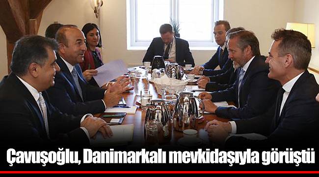 Çavuşoğlu, Danimarkalı mevkidaşıyla görüştü