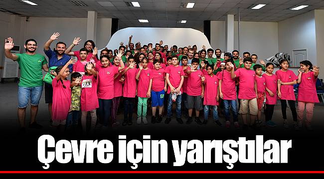 Çevre için yarıştılar