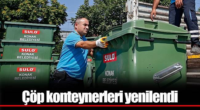 Çöp konteynerleri yenilendi