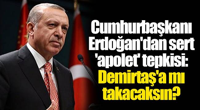 Cumhurbaşkanı Erdoğan'dan sert 'apolet' tepkisi: Demirtaş'a mı takacaksın?