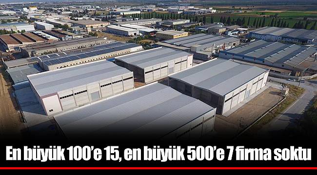 Türkiye'de en büyük 500'e 7 firma soktu