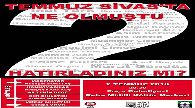 Foça'da Sivas olayları anma programı düzenlendi