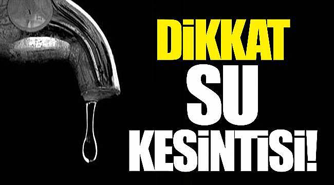 Gaziemir Beyazev ler’de branşman yenileme nedeniyle su kesintisi