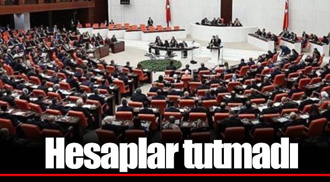 Hesaplar tutmadı
