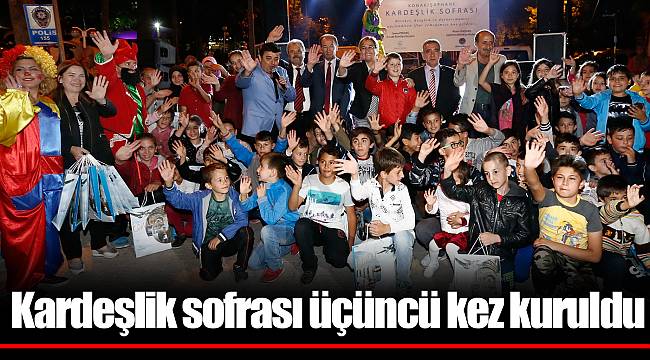 Kardeşlik sofrası üçüncü kez kuruldu