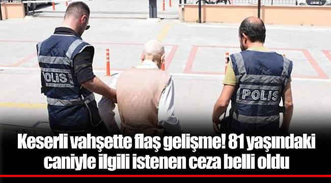 Keserli vahşette flaş gelişme! 81 yaşındaki caniyle ilgili istenen ceza belli oldu