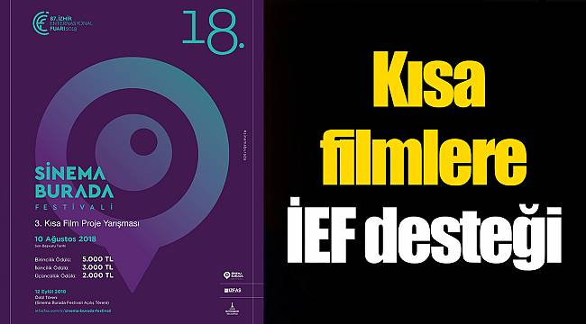  Kısa filmlere İEF desteği 