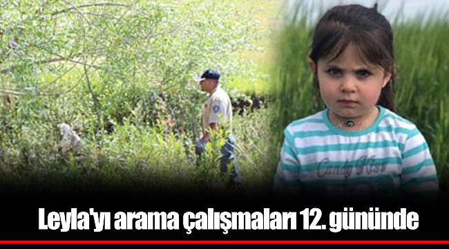 Leyla'yı arama çalışmaları 12. gününde