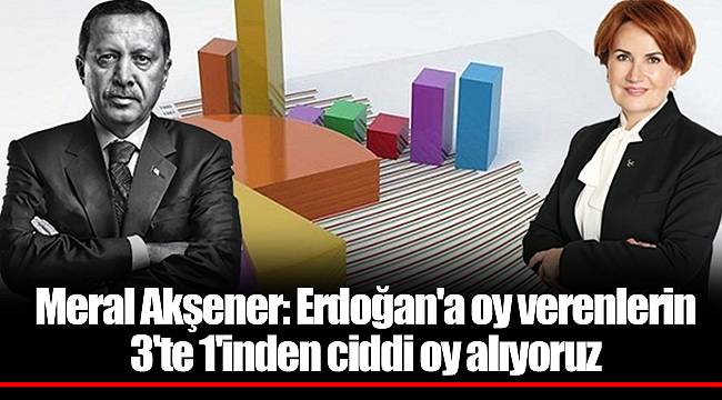 Meral Akşener: Erdoğan'a oy verenlerin 3'te 1'inden ciddi oy alıyoruz