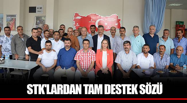 STK'LARDAN TAM DESTEK SÖZÜ
