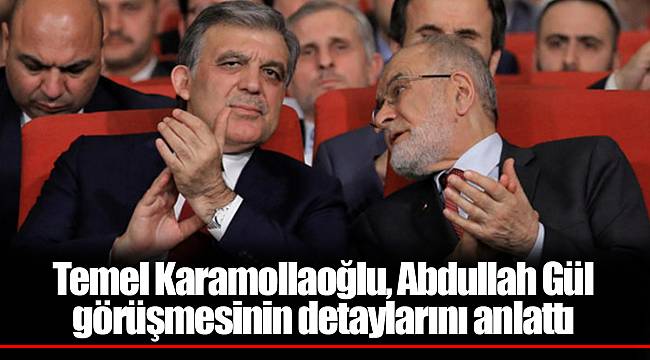 Temel Karamollaoğlu, Abdullah Gül görüşmesinin detaylarını anlattı