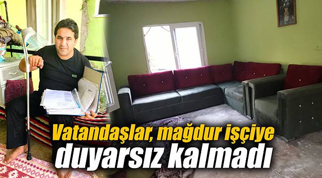 Vatandaşlar, mağdur işçiye duyarsız kalmadı