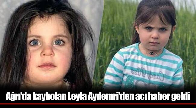 Ağrı'da kaybolan Leyla Aydemir'den acı haber geldi