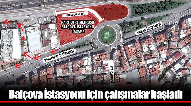 Balçova İstasyonu için çalışmalar başladı