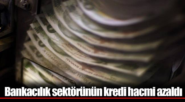 Bankacılık sektörünün kredi hacmi azaldı