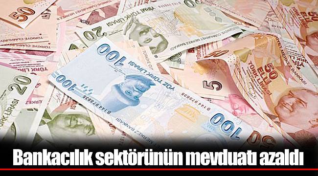 Bankacılık sektörünün mevduatı azaldı
