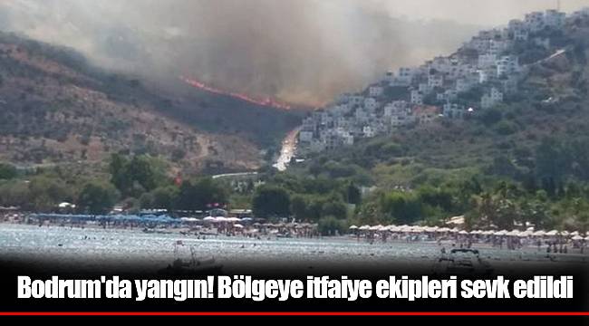 Bodrum'da yangın! Bölgeye itfaiye ekipleri sevk edildi