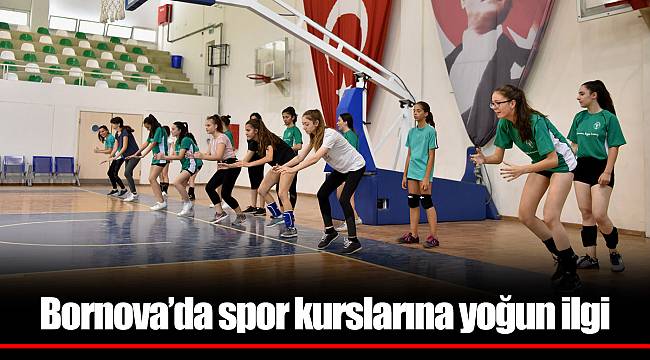 Bornova’da spor kurslarına yoğun ilgi