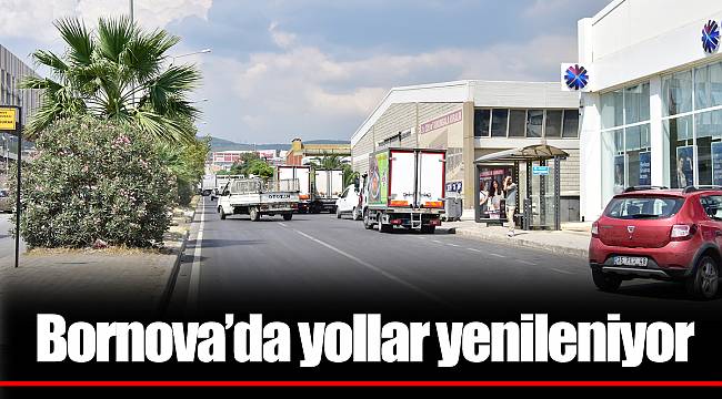 Bornova’da yollar yenileniyor