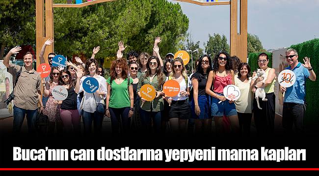 Buca’nın can dostlarına yepyeni mama kapları