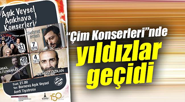 Çim'de "yıldızlar geçidi"