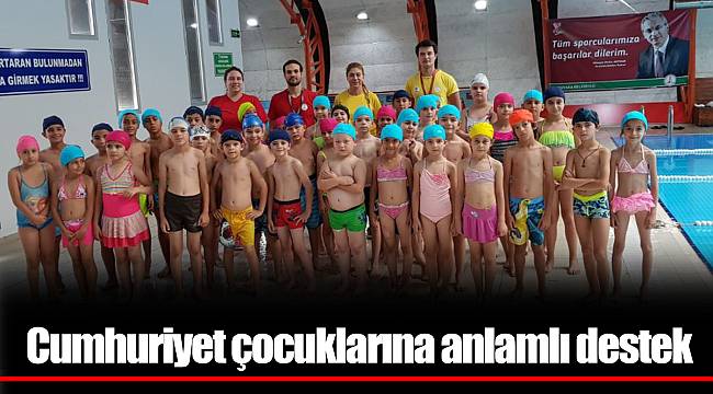 Cumhuriyet çocuklarına anlamlı destek