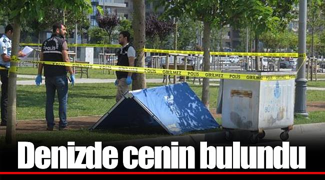Denizde cenin bulundu