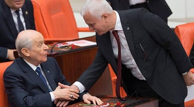 Devlet Bahçeli ile Koray Aydın arasındaki buzlar yemin töreninde eridi