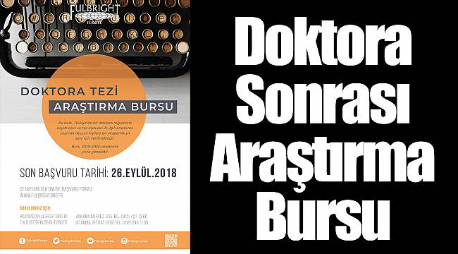 Doktora Sonrası Araştırma Bursu