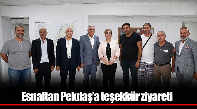 Esnaftan Pekdaş’a teşekkür ziyareti