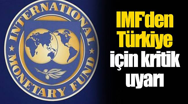 IMF'den Türkiye için kritik uyarı